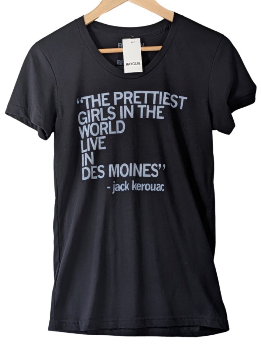 Raygun Jack Kerouac Des Moines Tee NWT Fits S/M
